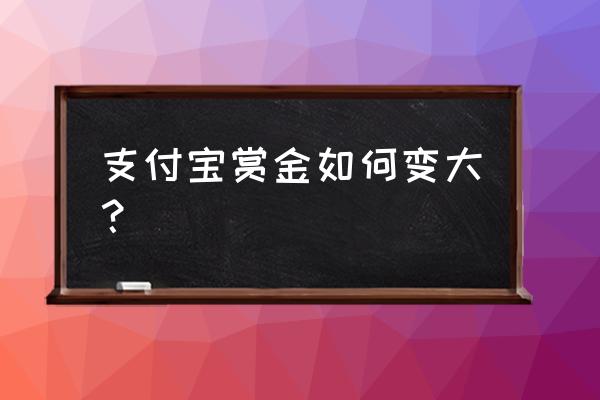 余额宝的赏金怎么用 支付宝赏金如何变大？