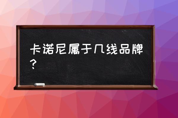 圣诺尼橱柜有哪些优点 卡诺尼属于几线品牌？