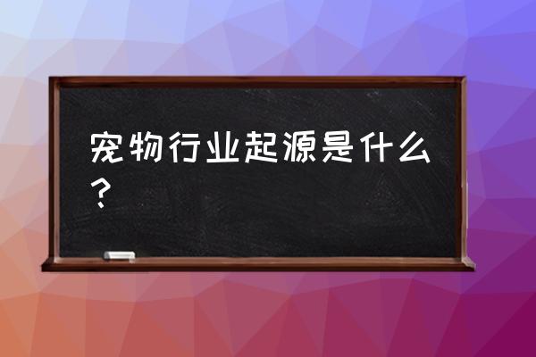 我的起源怎么购买宠物 宠物行业起源是什么？