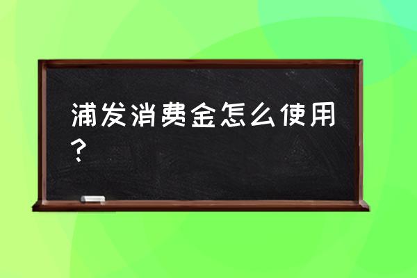 浦发备用金怎么看申请成功了 浦发消费金怎么使用？