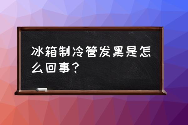 冰箱塑料圈发黑怎么洗 冰箱制冷管发黑是怎么回事？