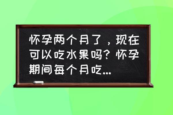 怀孕期间建议吃的水果 怀孕两个月了，现在可以吃水果吗？怀孕期间每个月吃什么水果好？