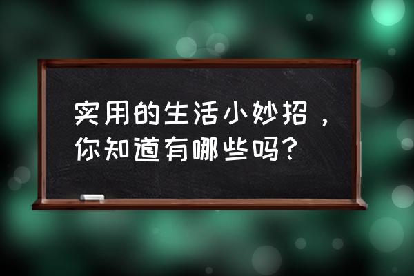 废旧的洗衣液瓶做成书架 实用的生活小妙招，你知道有哪些吗？