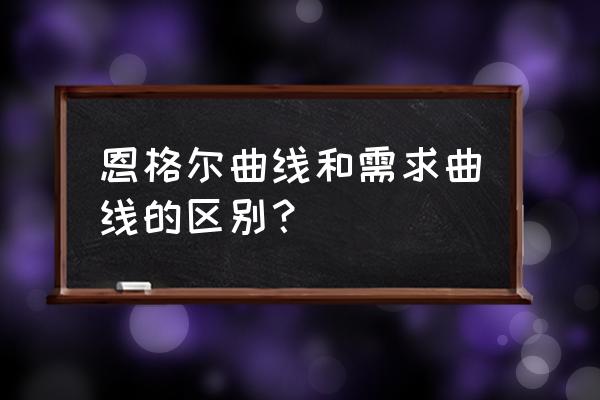 如何用价格消费曲线推导需求曲线 恩格尔曲线和需求曲线的区别？