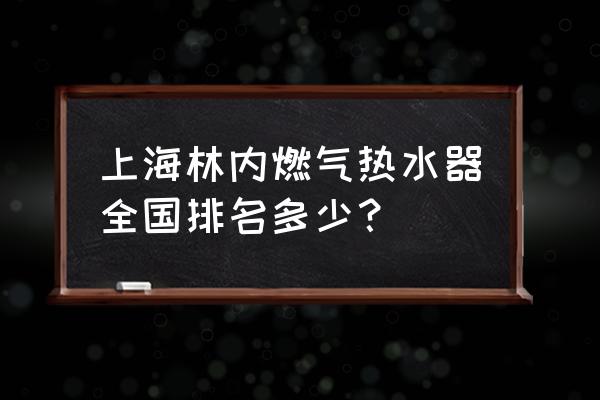 中国电热水器品牌排名 上海林内燃气热水器全国排名多少？