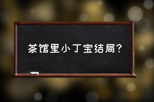 茶馆里小丁宝是谁的孩子 茶馆里小丁宝结局？