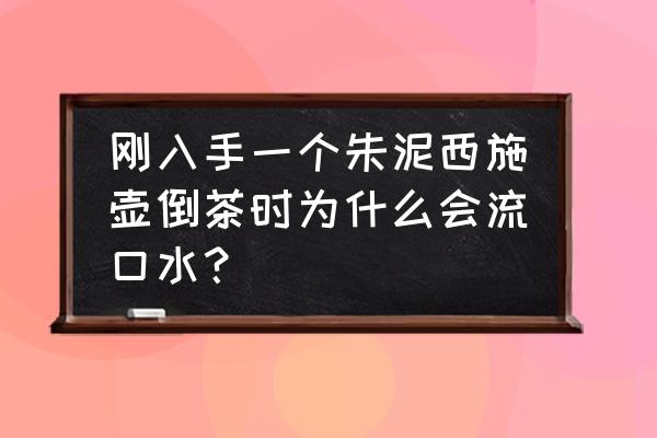 紫砂壶流口水说明壶不好吗 刚入手一个朱泥西施壶倒茶时为什么会流口水？