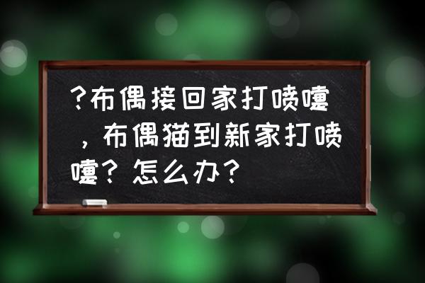 三个月布偶猫一直打喷嚏怎么回事 ?布偶接回家打喷嚏，布偶猫到新家打喷嚏？怎么办？